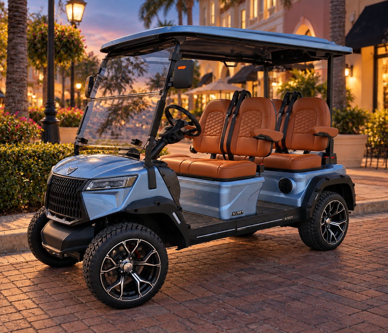 ALSET Ascend 4-passenger forward lithium electric golf cart