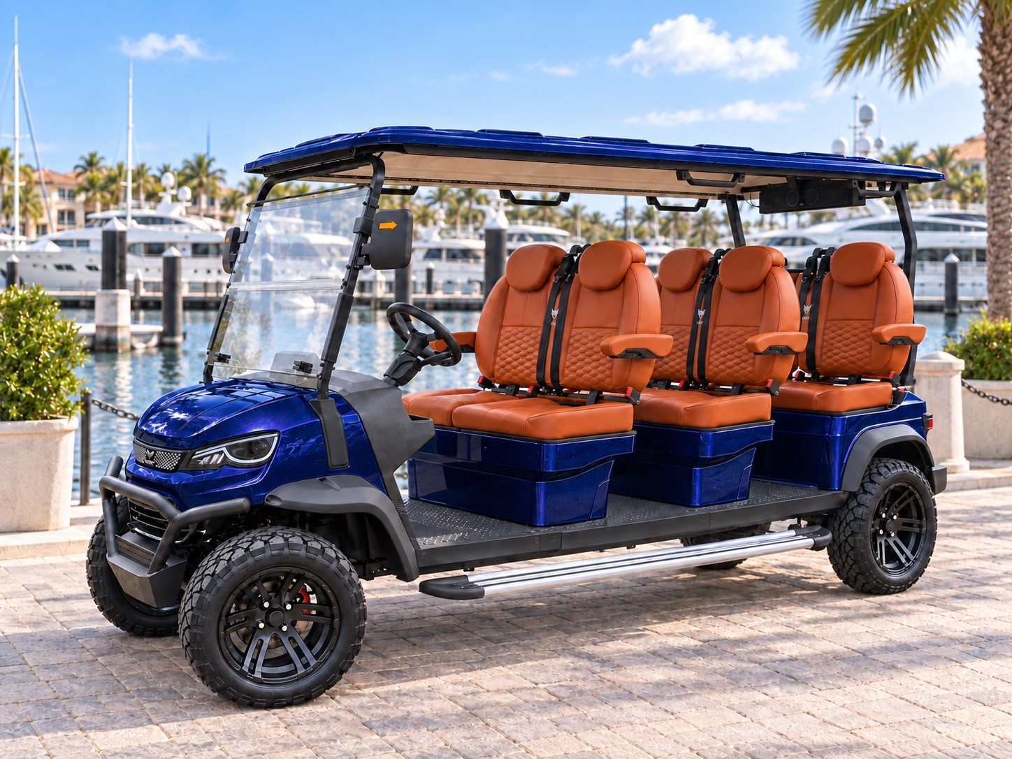 ALSET Glide 6-passenger forward lithium electric golf cart