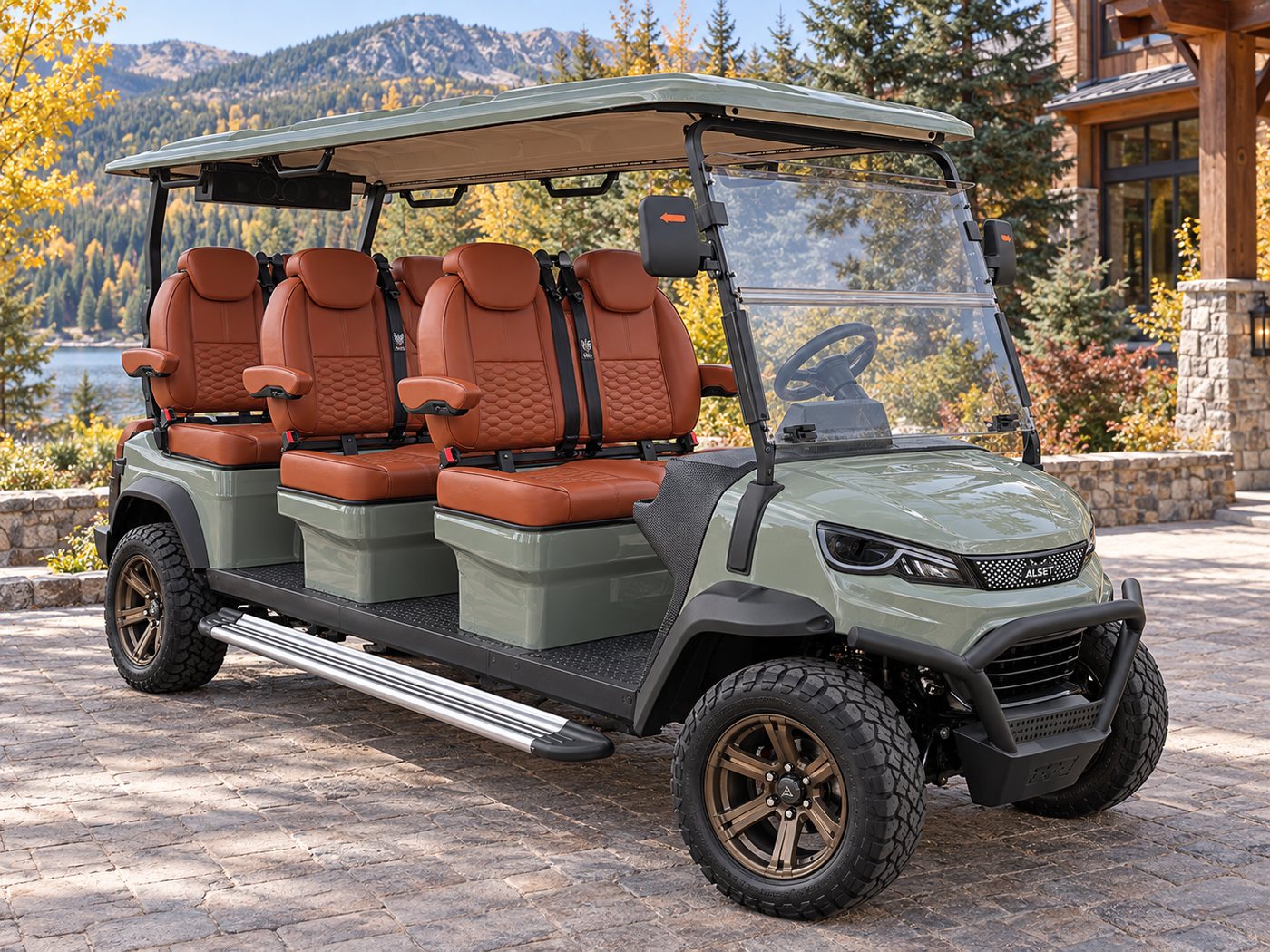 Glide · Lake Lodge — ALSET lithium electric golf cart