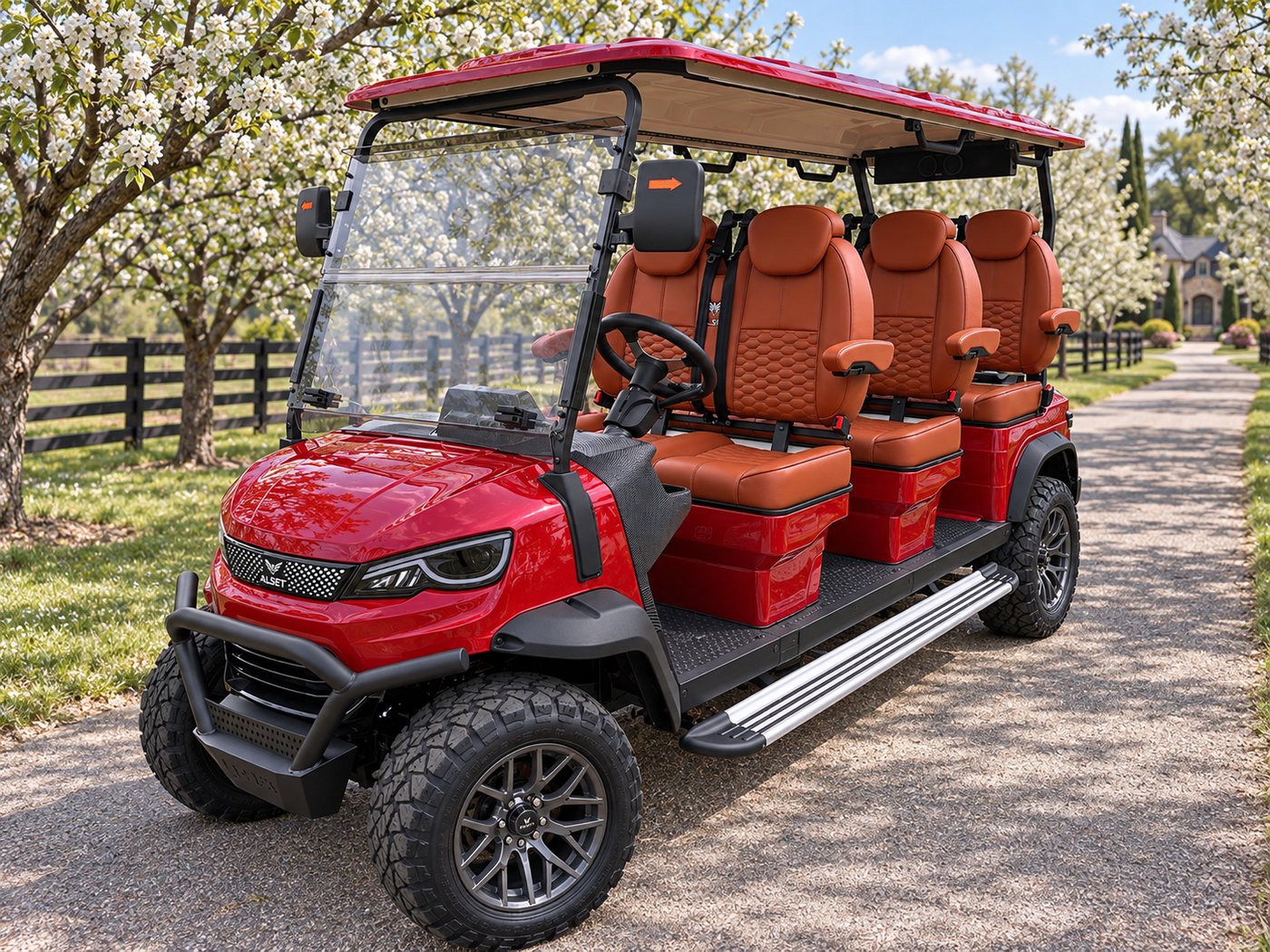 Glide · Orchard Road — ALSET lithium electric golf cart