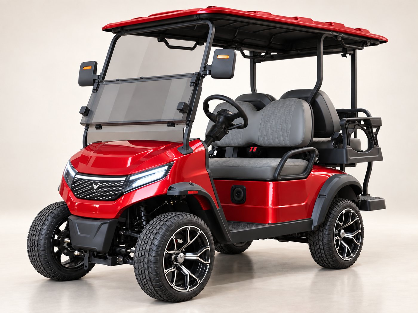 Heritage · Studio Red — ALSET lithium electric golf cart