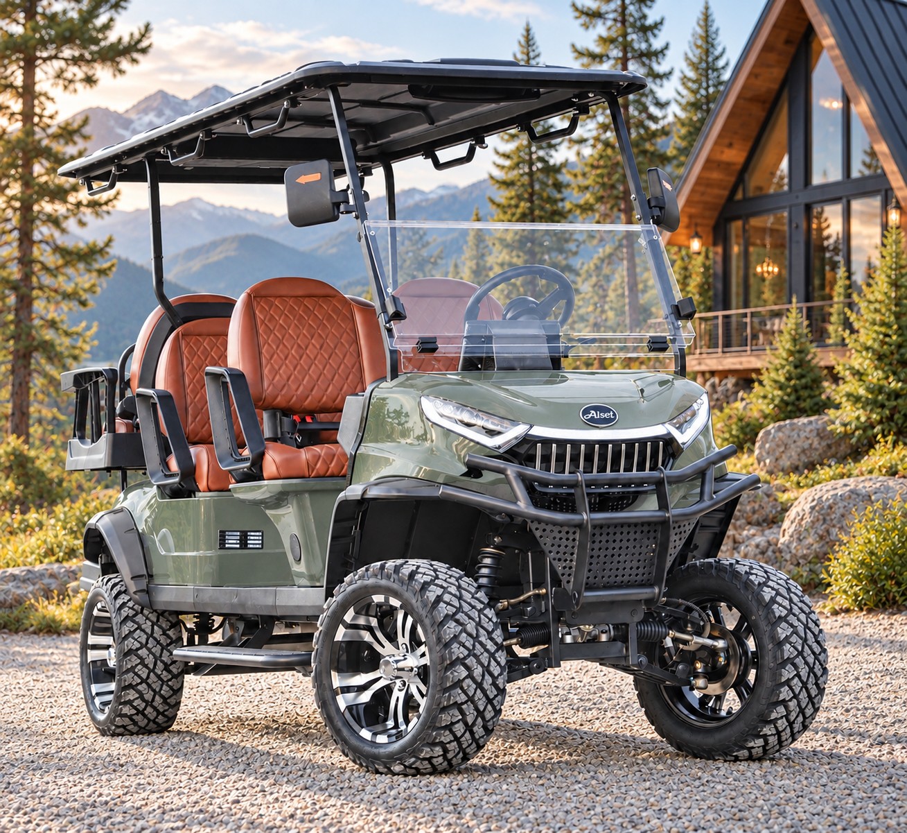 ALSET Mako 6-passenger explore lithium electric golf cart