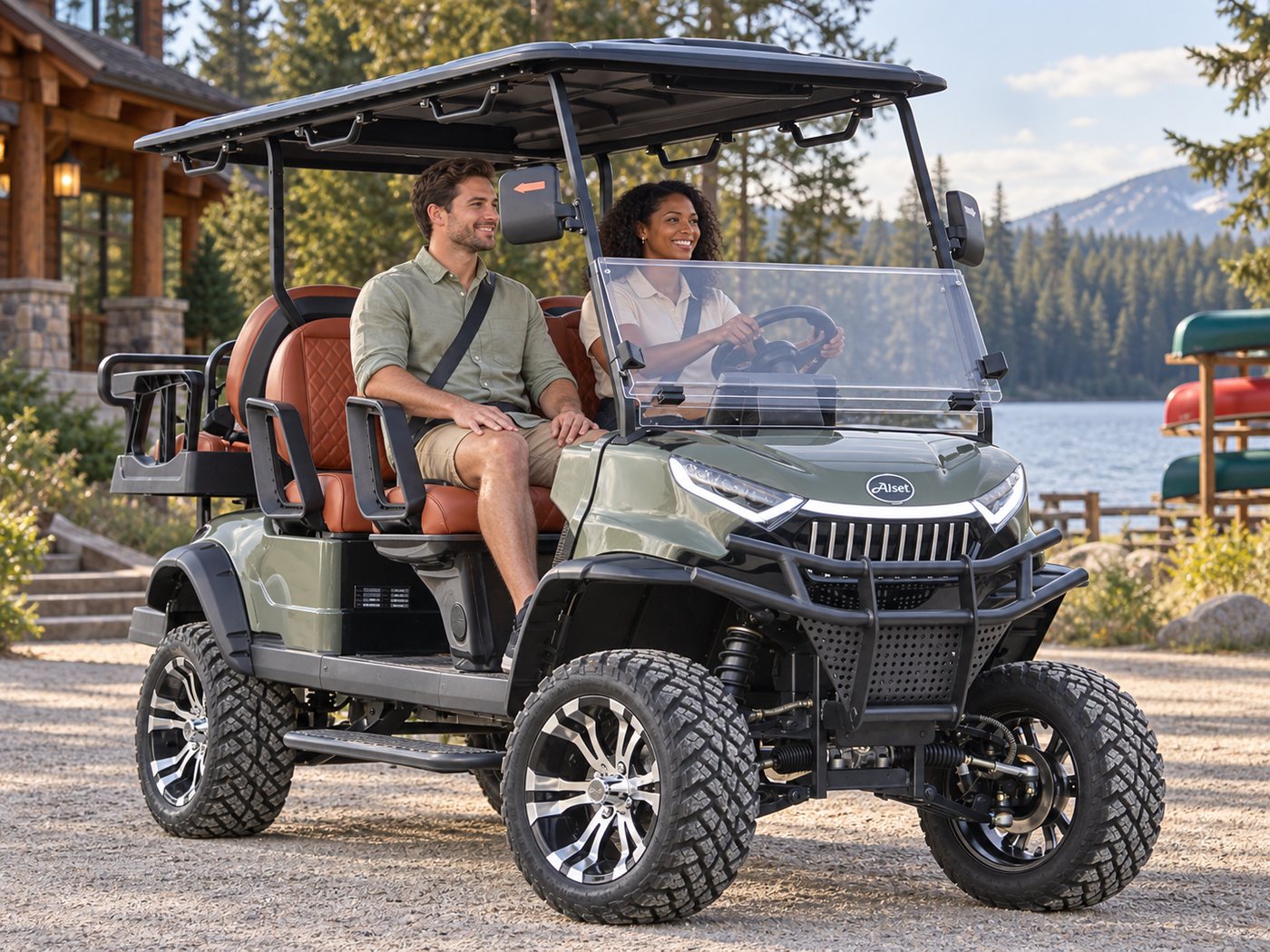 Mako · Lake Camp Lodge — ALSET lithium electric golf cart