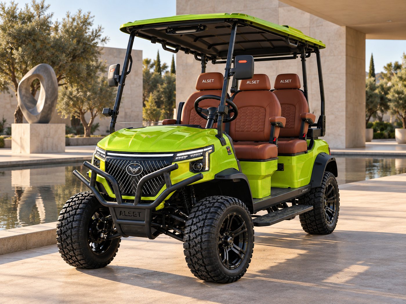Vantage · Museum Court — ALSET lithium electric golf cart
